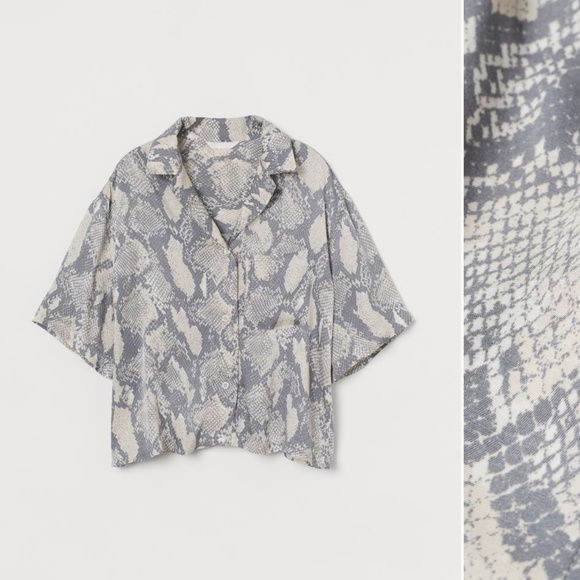 H&M ⎮ Voluminous resort shirt - Picture 1 of 8